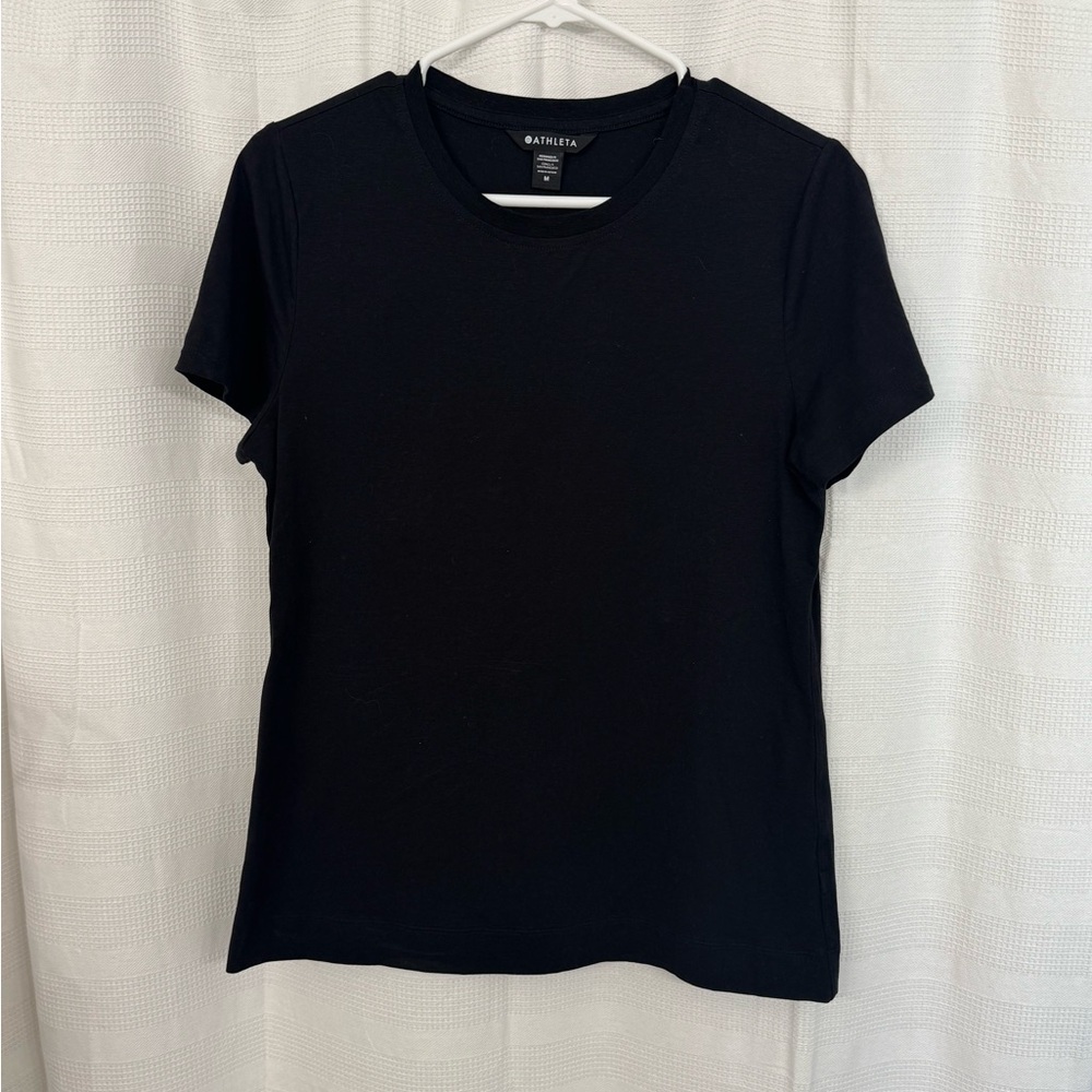 Athleta Women's Classic Black Short Sleeve Tee